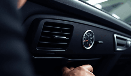 Car dashboard air conditioning vents